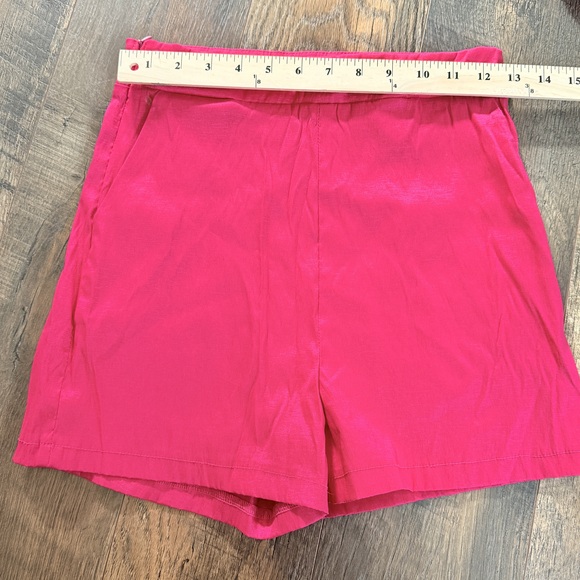 Hot pink rave party set short + triangle rhinestone halter bikini style small - Picture 2 of 6